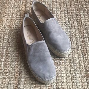 Grey Suede Espadrilles Size 9